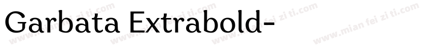 Garbata Extrabold字体转换